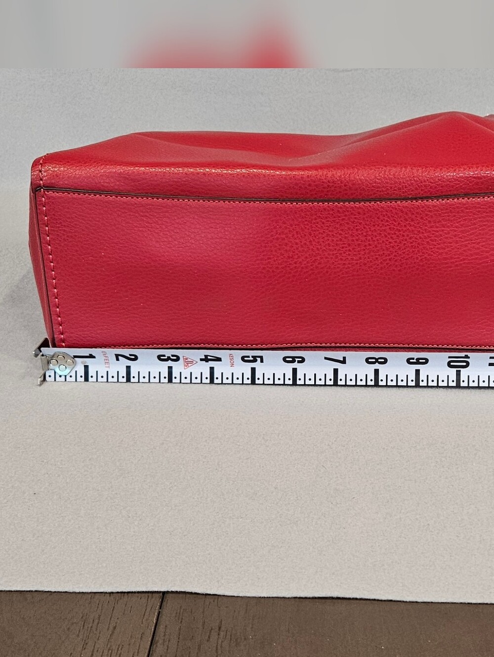 Coach Derby Cherry Red Leather Tote - Picture 14 of 16